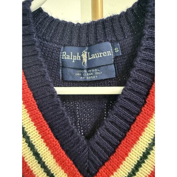 Ralph Lauren Men's Navy Sweater Vest - Picture 3 of 5